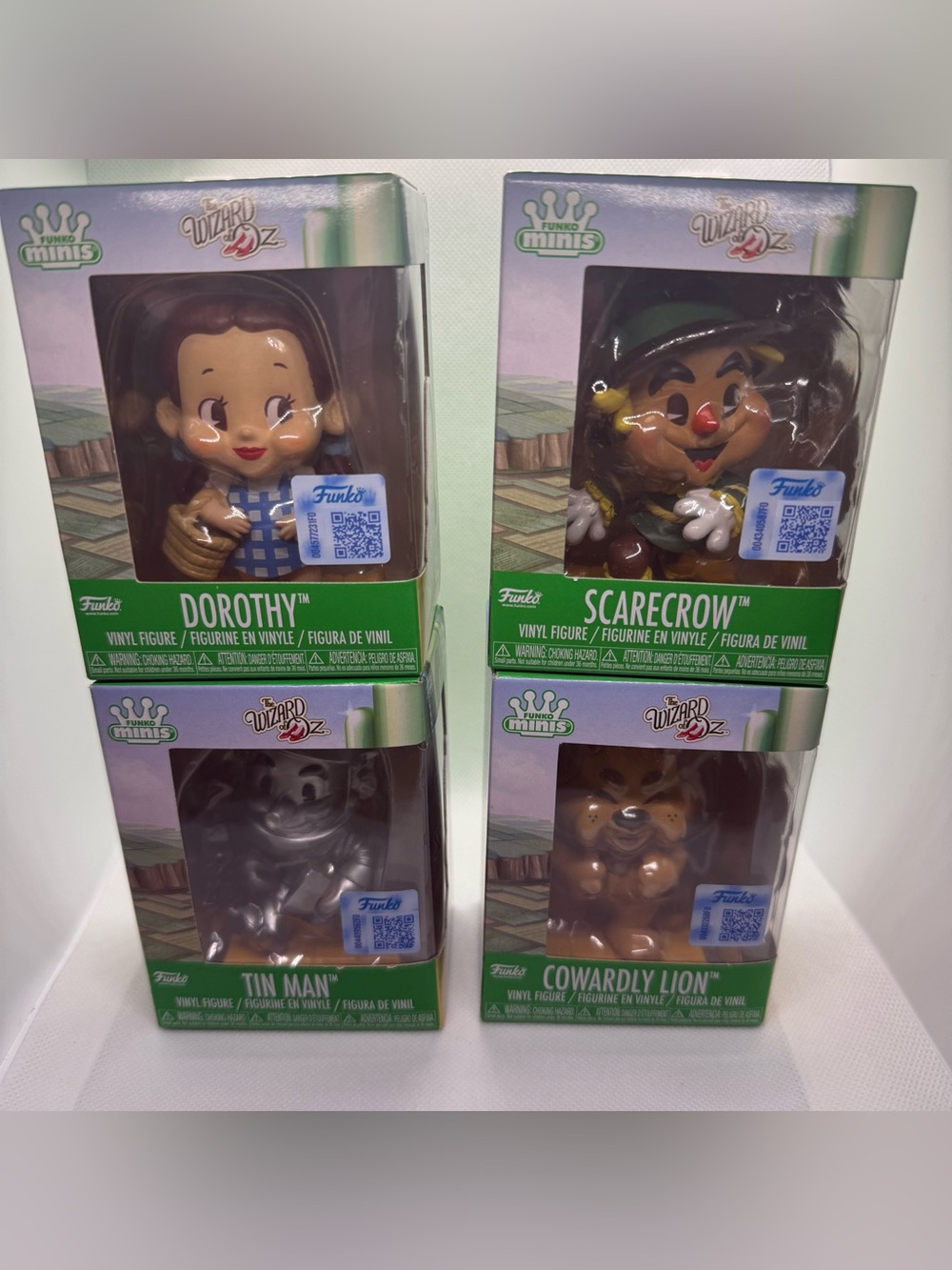 Wizard of Oz Funko Minis Complete 4pc Set Dorothy Scarecrow Tin Man Cowardly Lio
